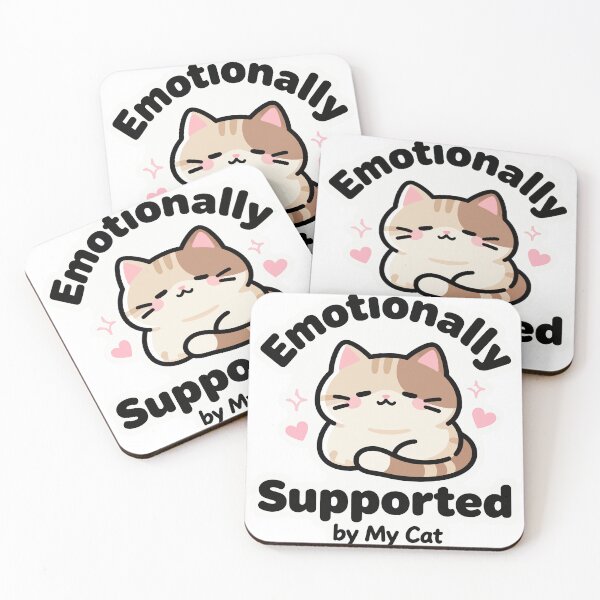 Item preview, Emotionally Supported by My Cat designed and sold by Dxvect.