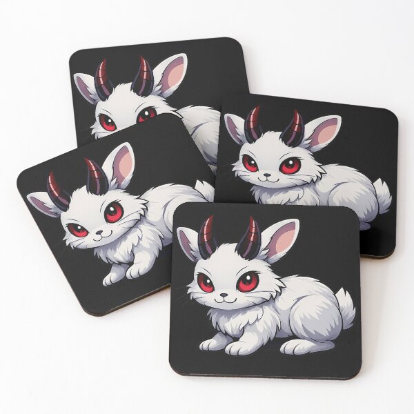 Item preview, Devil Bunny – Cute Gothic Horned Rabbit Character Art designed and sold by Sonic Nova Studios.