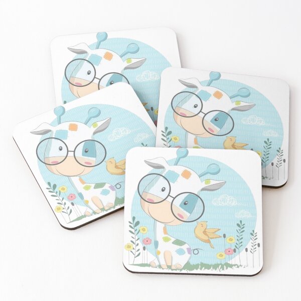 Item preview, Girafe Mignonne avec Lunettes – Design Kawaii pour Enfants designed and sold by MeowLoka ⭐⭐⭐⭐.