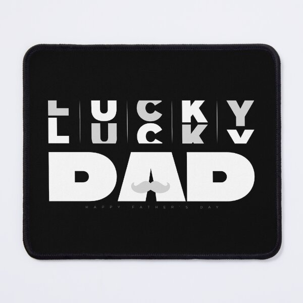 Item preview, Lucky Dad Shirt - Father's Day Gift, White designed and sold by PixelGrafiks.