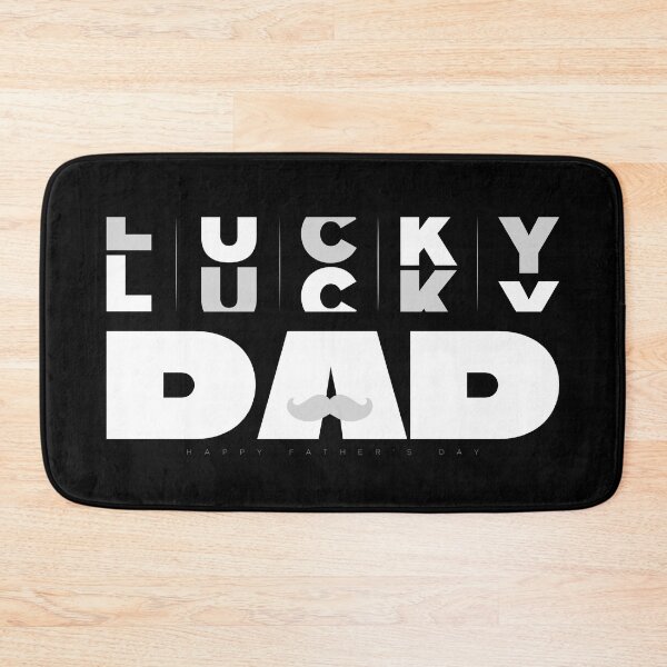 Item preview, Lucky Dad Shirt - Father's Day Gift, White designed and sold by PixelGrafiks.