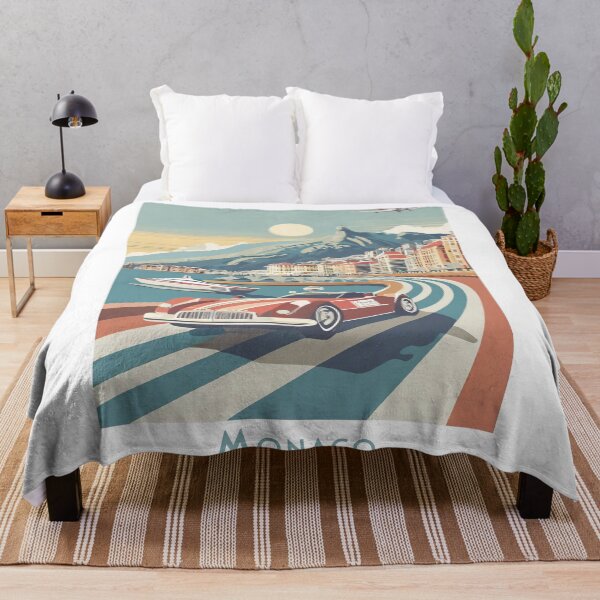 Item preview, Monaco Monte Carlo Travel Poster – Vintage Grand Prix Car & French Riviera Art designed and sold by pod24.