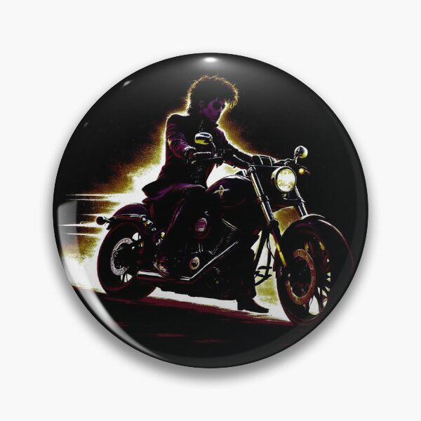Item preview, Purple Night Rider, for the black fabrics designed and sold by SteadyRolling.