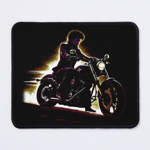 Item preview, Purple Night Rider, for the black fabrics designed and sold by SteadyRolling.
