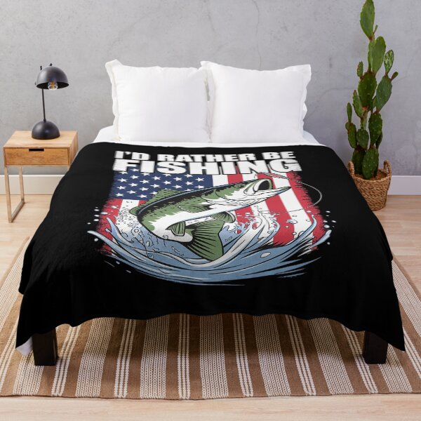 Item preview, I'd Rather Be Fishing Fish Fan Fisherman Humor Bass Fishing  designed and sold by MarryIsMonth.