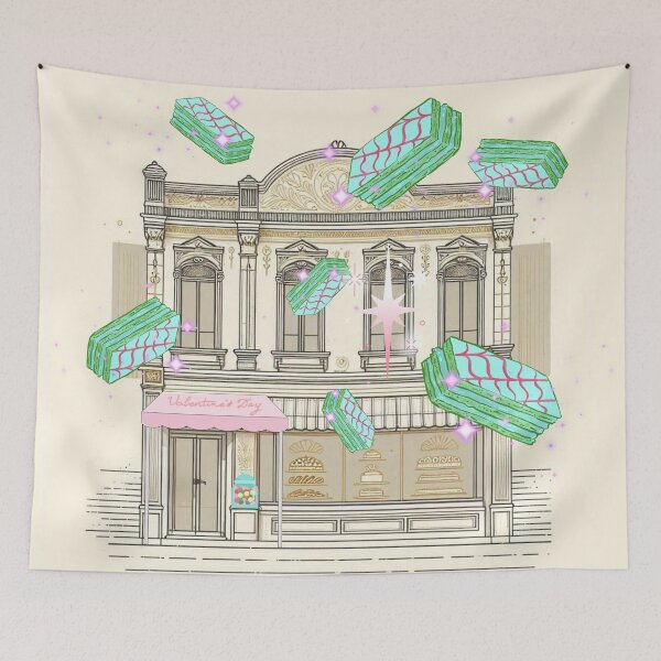 Item preview, Magical Bakery Illustration – Dreamy Cake Shop with Floating Desserts designed and sold by Sugar Wisdom .