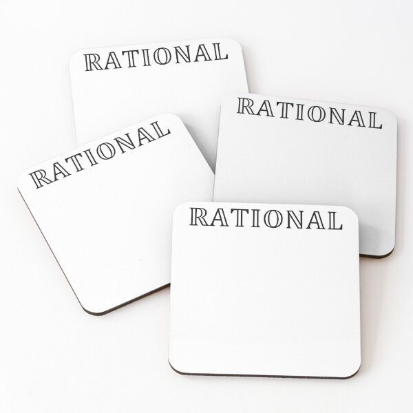 Item preview, Funny Nerdy Rational Math Teacher Black Text designed and sold by MathWare MathClips.