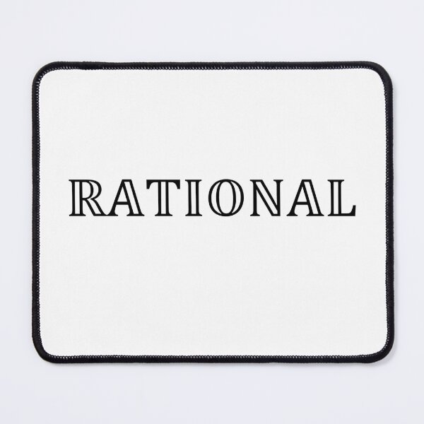 Item preview, Funny Nerdy Rational Math Teacher Black Text designed and sold by MathWare MathClips.