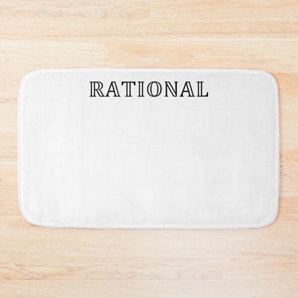 Item preview, Funny Nerdy Rational Math Teacher Black Text designed and sold by MathWare MathClips.