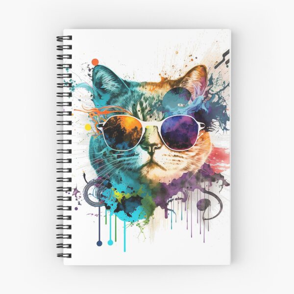 Item preview, Cool Cat in Color Splash Style designed and sold by  Cat Lady.