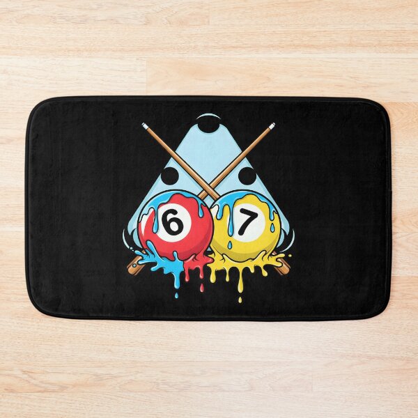 Item preview, Billiard Balls 6 and 7 Ice Cream Drip 67 Pool Player Slime designed and sold by DrawHandArt.