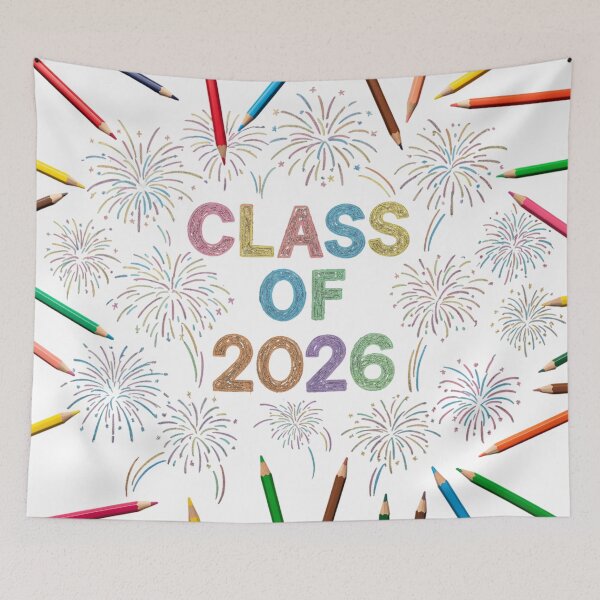 Item preview, Class of 2026 Graduation Colorful Chalkboard Teacher T-Shirt designed and sold by FUIRY .