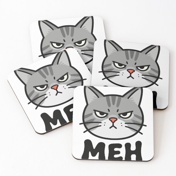Item preview, Meh Grumpy Cat Face designed and sold by Dxvect.