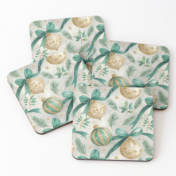 Item preview, Luxurious Christmas design with gold ornaments designed and sold by Merrylands Artshop.