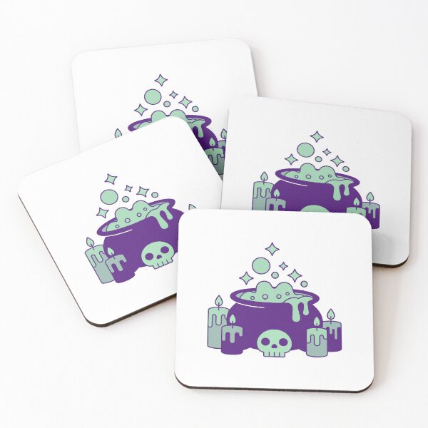 Item preview, Witch Cauldron Potion – Cute Spooky Halloween Magic Illustration designed and sold by Horrify.