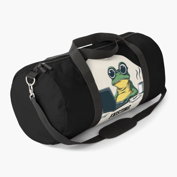 Item preview, Existing Barely Frog Meme – Relatable Office Burnout Funny Cartoon designed and sold by MiraLumeStudio.