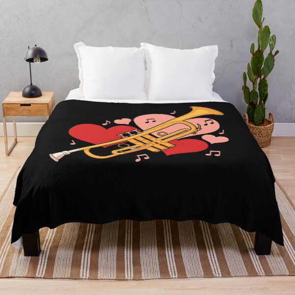 Item preview, Trumpet Heart Valentines Day Jazz Music Brass Love designed and sold by clothesy7.