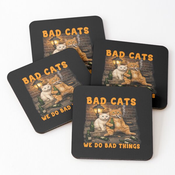 Item preview, Bad Cats We Do Bad Things Funny Drinking designed and sold by TeeARTHY.