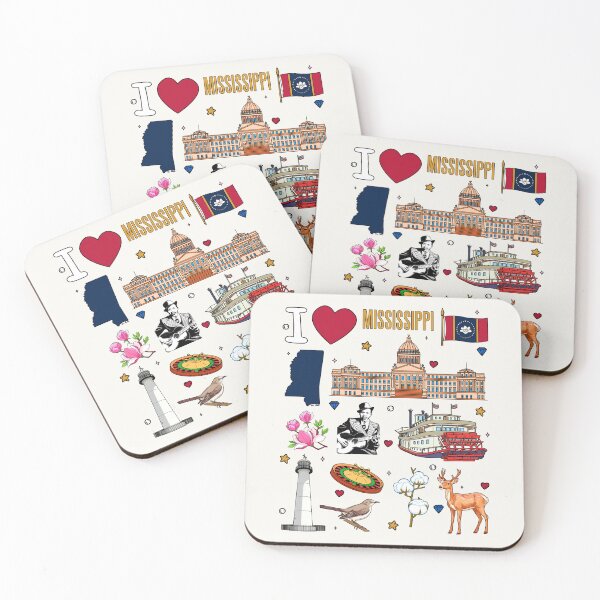 Item preview, Mississippi State Pride - Landmarks, Nature & Blues Culture Art designed and sold by mashmosh.