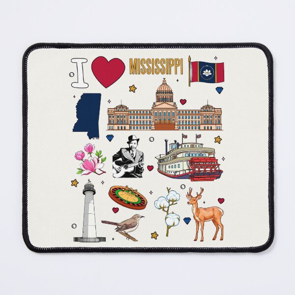 Item preview, Mississippi State Pride - Landmarks, Nature & Blues Culture Art designed and sold by mashmosh.