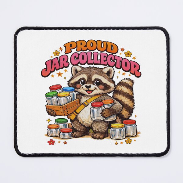 Item preview, Proud Jar Collector Cute Raccoon Illustration designed and sold by TeeARTHY.