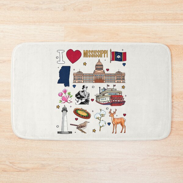 Item preview, Mississippi State Pride - Landmarks, Nature & Blues Culture Art designed and sold by mashmosh.