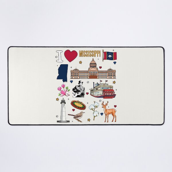 Item preview, Mississippi State Pride - Landmarks, Nature & Blues Culture Art designed and sold by mashmosh.