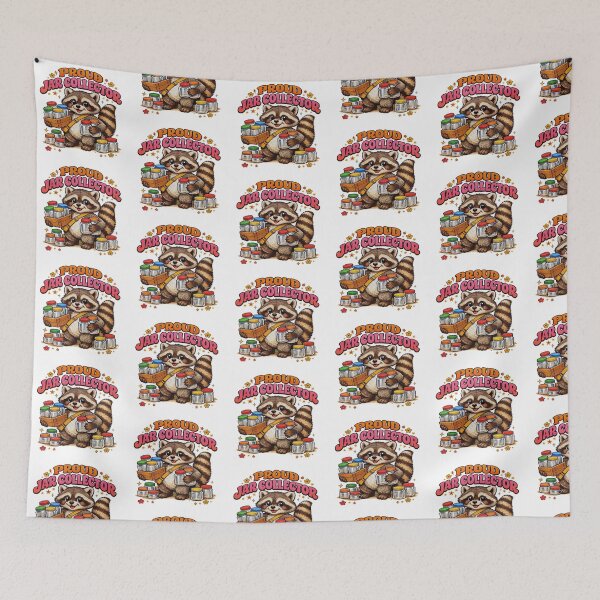 Item preview, Proud Jar Collector Cute Raccoon Illustration designed and sold by TeeARTHY.