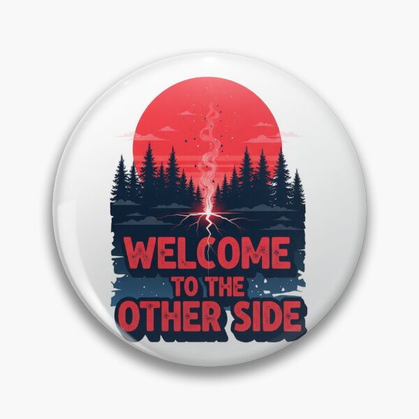 Item preview, Other Side Neon Forest 80s Horror Retro Moon Silhouette designed and sold by INNER WINNER YOU.