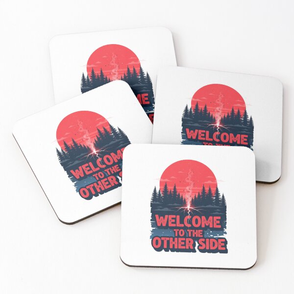 Item preview, Other Side Neon Forest 80s Horror Retro Moon Silhouette designed and sold by INNER WINNER YOU.