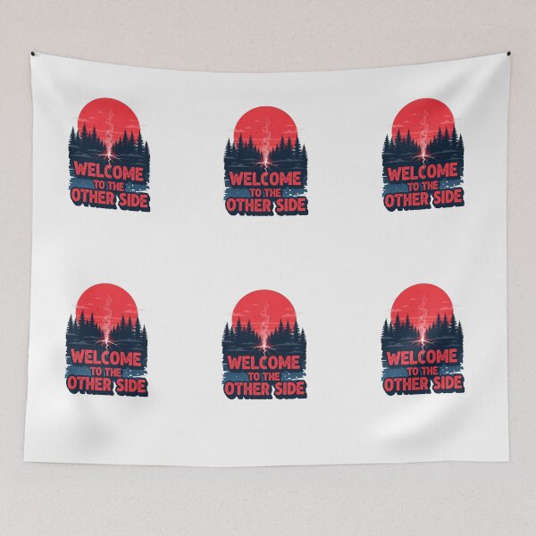 Item preview, Other Side Neon Forest 80s Horror Retro Moon Silhouette designed and sold by INNER WINNER YOU.