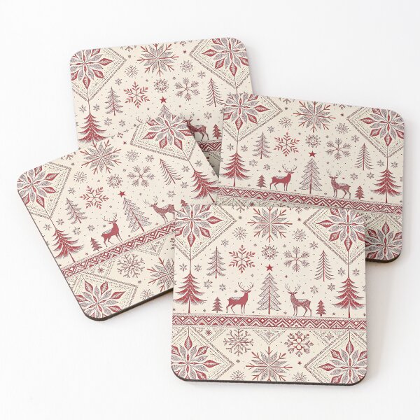 Item preview, Scandinavian Christmas pattern designed and sold by Merrylands Artshop.
