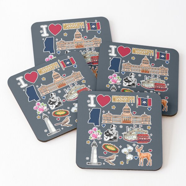 Item preview, Mississippi State Pride, Iconic Landmarks & Culture Sticker Pack designed and sold by mashmosh.