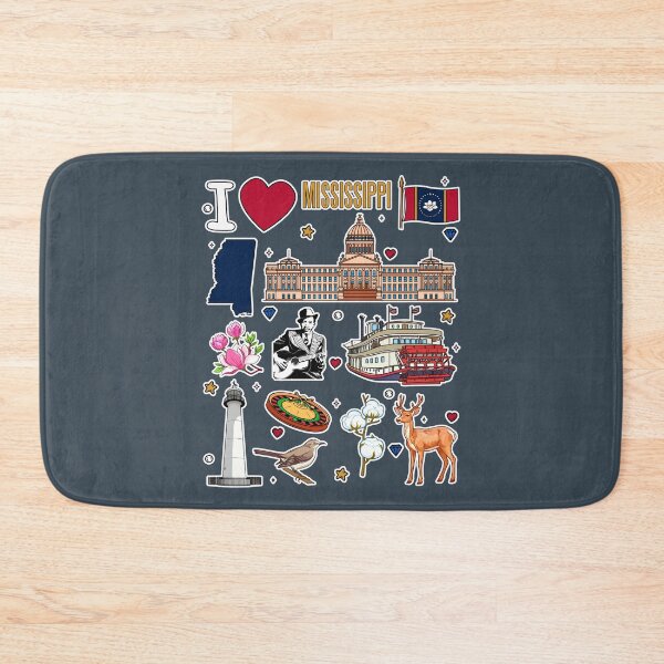 Item preview, Mississippi State Pride, Iconic Landmarks & Culture Sticker Pack designed and sold by mashmosh.