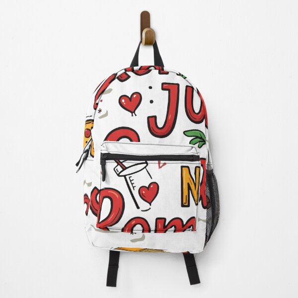 Item preview, No Romance Just Snacks - Funny Anti-Valentine Foodie Quote - Hand-Drawn Pizza & Fries designed and sold by Design-Pro-21.