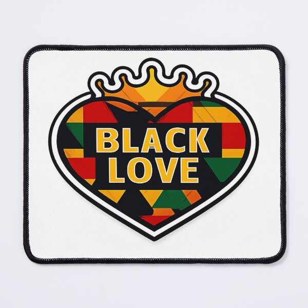 Item preview, Black Love – Kente Cloth Heart & Crown Art designed and sold by The Crimson Halo.