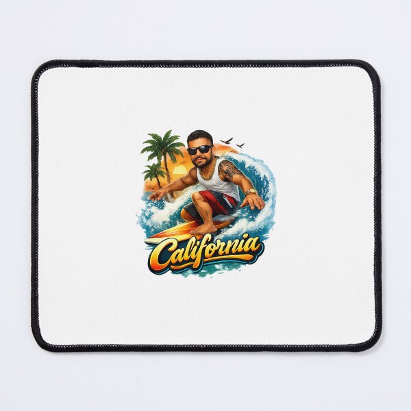 Item preview, Surfing at sunset in California designed and sold by Taoufik79-shop.