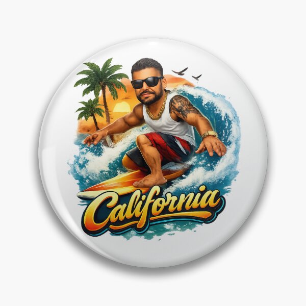 Item preview, Surfing at sunset in California designed and sold by Taoufik79-shop.