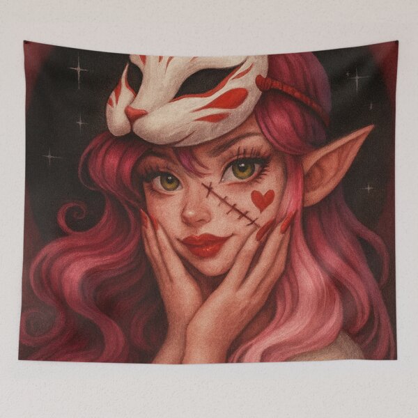 Item preview, Mask of the Crimson Rabbit designed and sold by Ecosetereos.