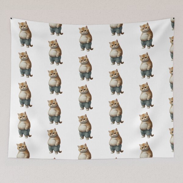 Item preview, Funny Chubby Cat designed and sold by TeeARTHY.
