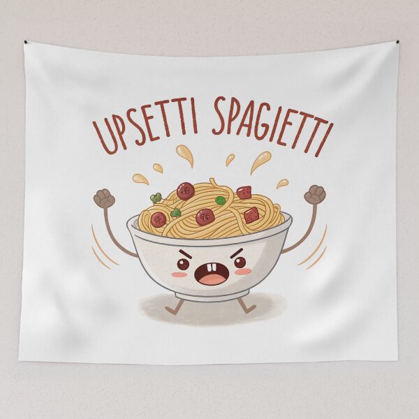Item preview, Upsetti Spaghetti Kawaii Meme | Cute Angry Pasta Cartoon Design designed and sold by VividOrganica.