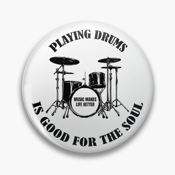 Item preview, "Drum Therapy – Good for the Soul Tee" designed and sold by oldrockerdudes.