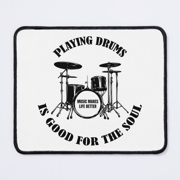Item preview, "Drum Therapy – Good for the Soul Tee" designed and sold by oldrockerdudes.