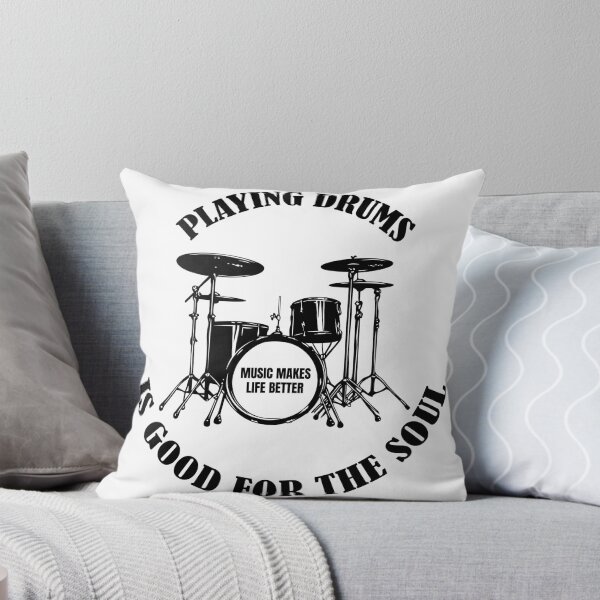 Item preview, "Drum Therapy – Good for the Soul Tee" designed and sold by oldrockerdudes.
