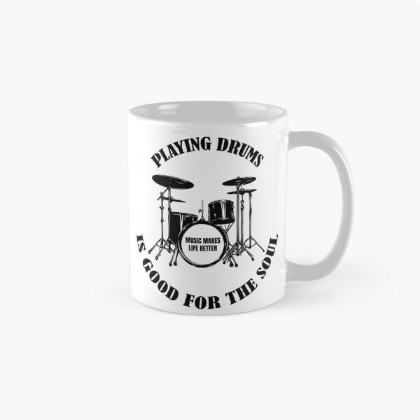 Item preview, "Drum Therapy – Good for the Soul Tee" designed and sold by oldrockerdudes.