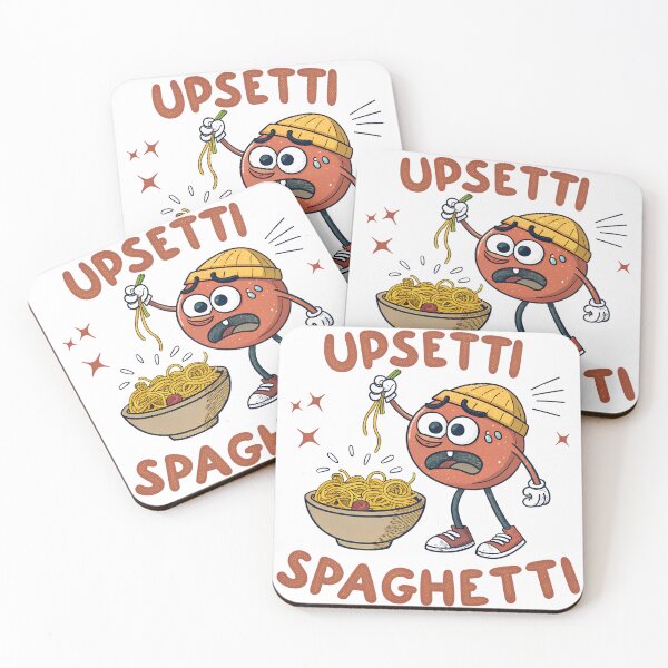 Item preview, Upsetti Spaghetti Funny Meme Cartoon | Sad Spaghetti Noodles Humor Design designed and sold by VividOrganica.