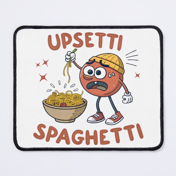 Item preview, Upsetti Spaghetti Funny Meme Cartoon | Sad Spaghetti Noodles Humor Design designed and sold by VividOrganica.