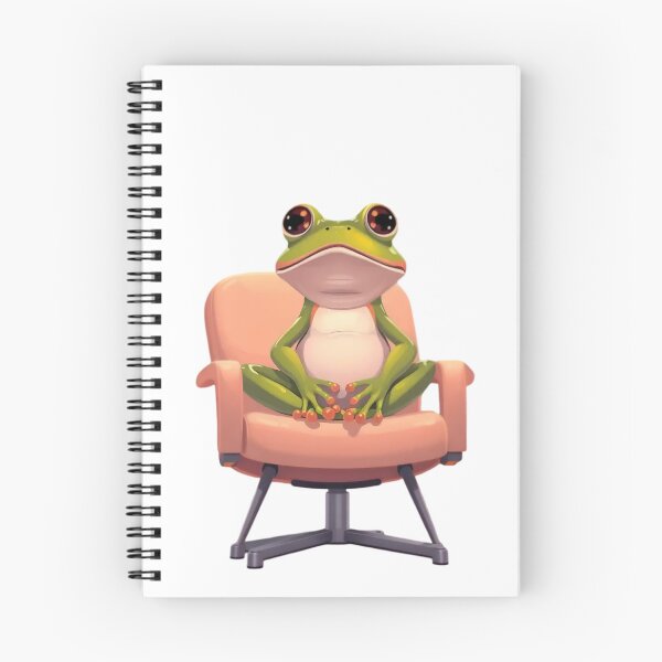 Item preview, Polite Frog Sitting On Office Chair designed and sold by LowBattery Social Club.