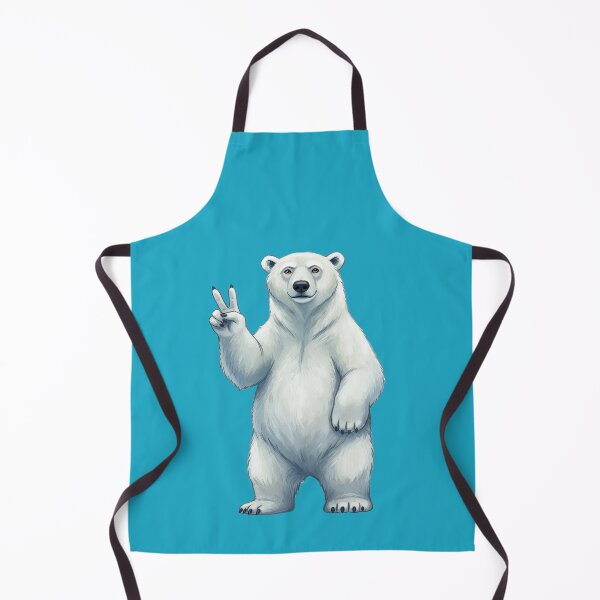 Item preview, Polar Bear Giving Peace Sign designed and sold by TeeARTHY.