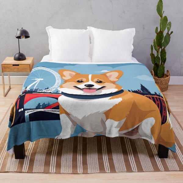 Item preview, Cheerful Corgi in London designed and sold by digiscapeart.